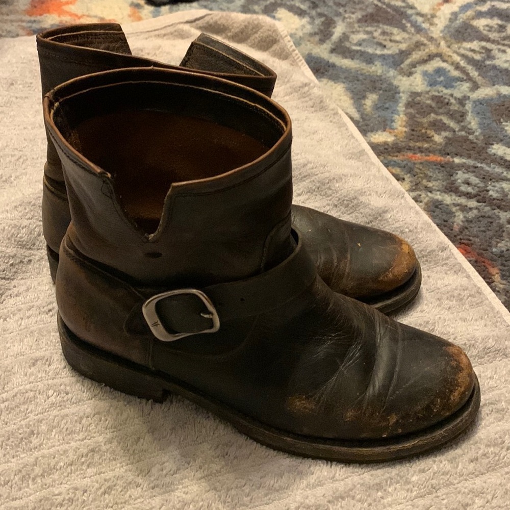 Used FRYE Motorcycle Boots Size 7.5